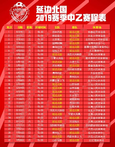 中超2017延边赛程 2017中超联赛-第2张图片-www.211178.com_果博福布斯